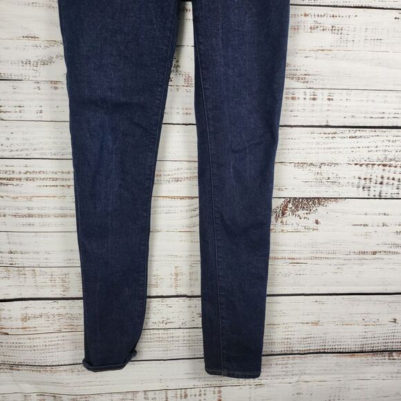 Madewell 9" Mid Rise Skinny Leg Jeans 28TL Womens Dark Wash Pockets - Picture 3 of 8